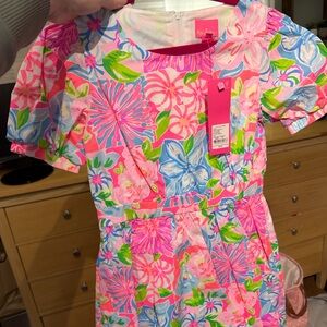 Lilly Pulitzer, Girls, Short Sleeve, Woven Dress, Floral Print, New with Tags!